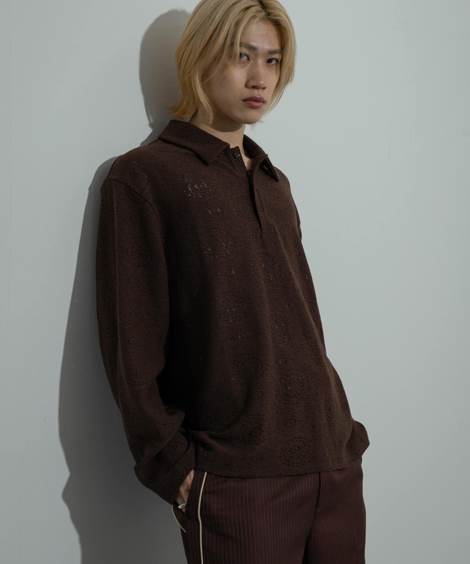 SENSE OF PLACE by URBAN RESEARCH「シアーペイズリーポロシャツ」|ポロシャツ|