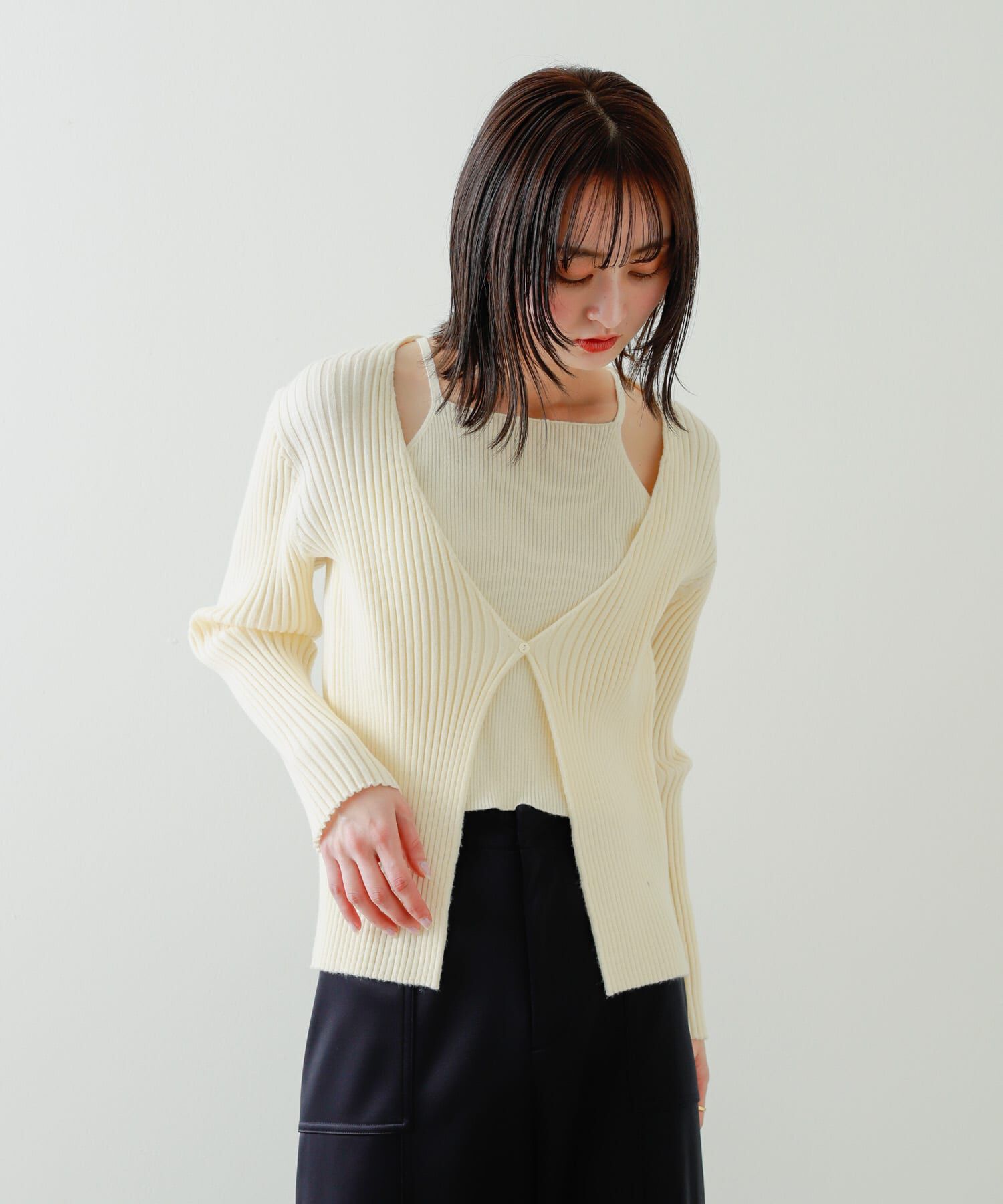 SENSE OF PLACE by URBAN RESEARCH「アンサンブルレイヤードセーター」|ニット・セーター|