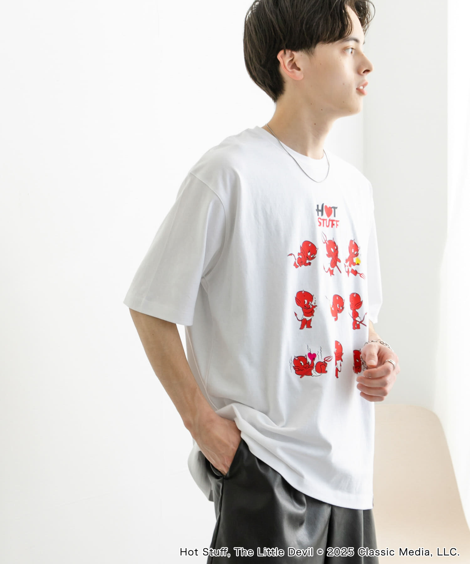 SENSE OF PLACE by URBAN RESEARCH「『別注』HOT STUFF&times;SENSE OF PLACE　 プリントTシャツ B」|Tシャツ・カットソー|