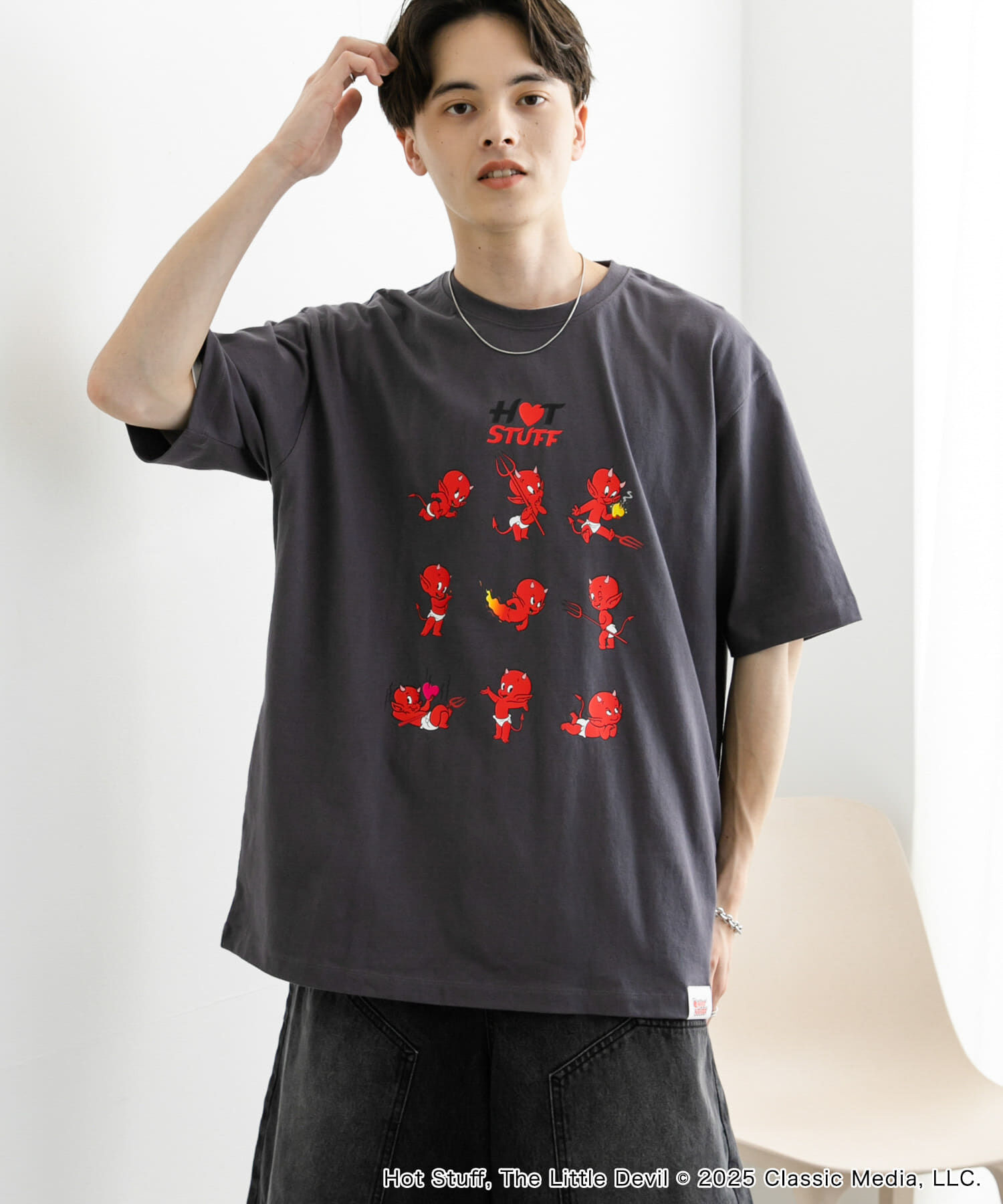 SENSE OF PLACE by URBAN RESEARCH「『別注』HOT STUFF&times;SENSE OF PLACE　 プリントTシャツ B」|Tシャツ・カットソー|