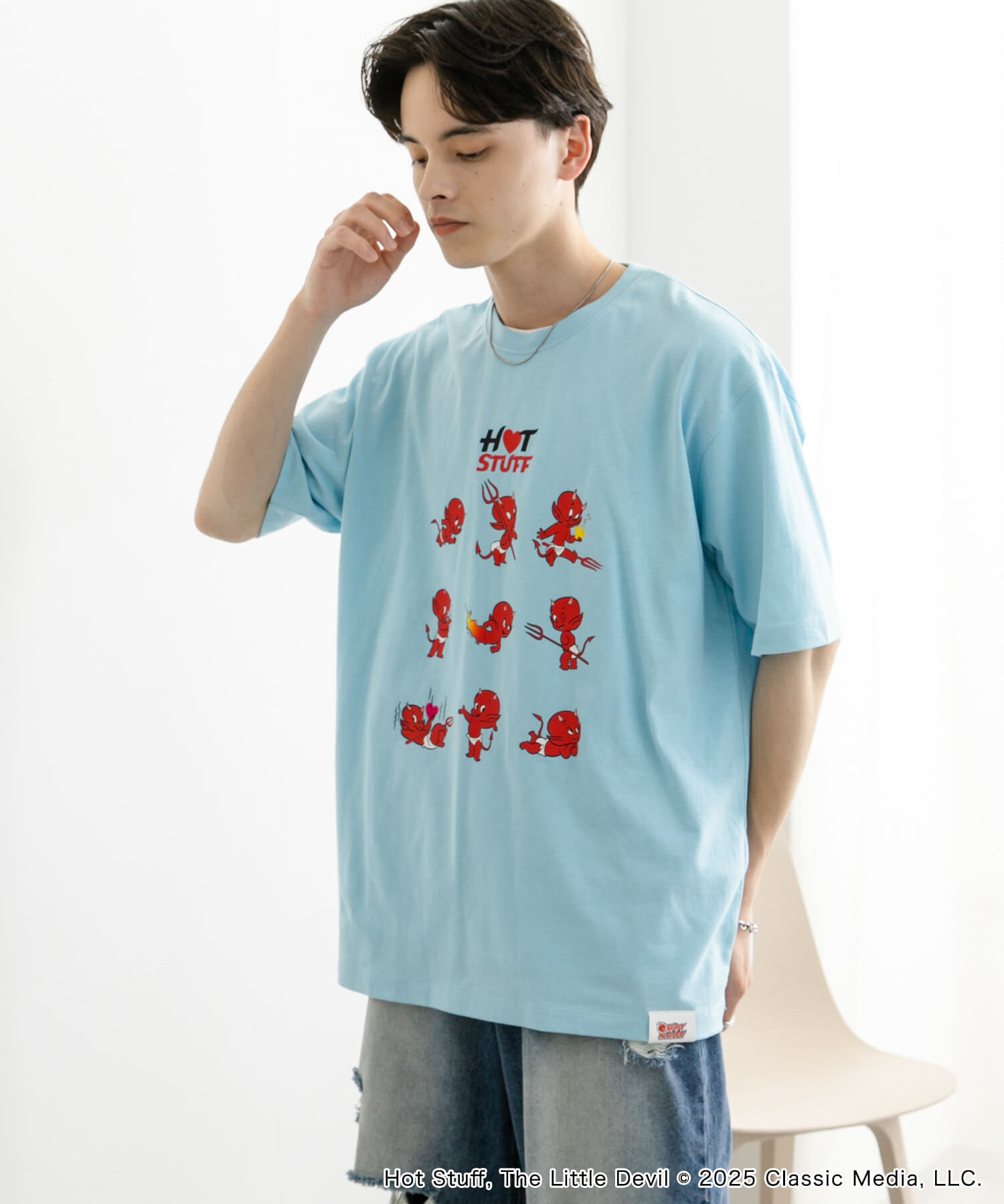 SENSE OF PLACE by URBAN RESEARCH「『別注』HOT STUFF&times;SENSE OF PLACE　 プリントTシャツ B」|Tシャツ・カットソー|