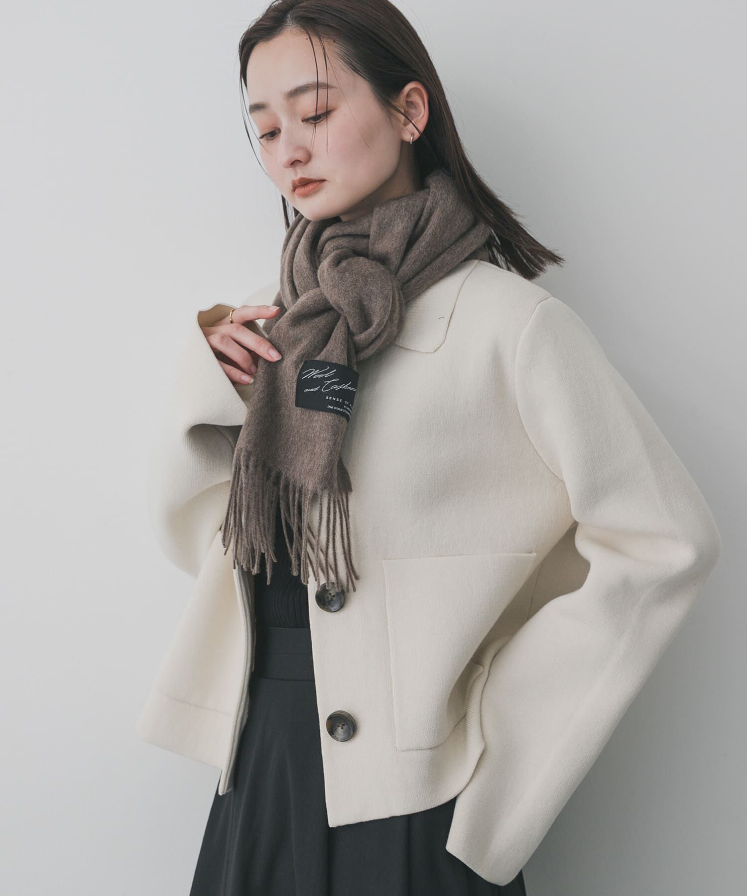 SENSE OF PLACE by URBAN RESEARCH「カシミヤミックスウールストール」|マフラー|