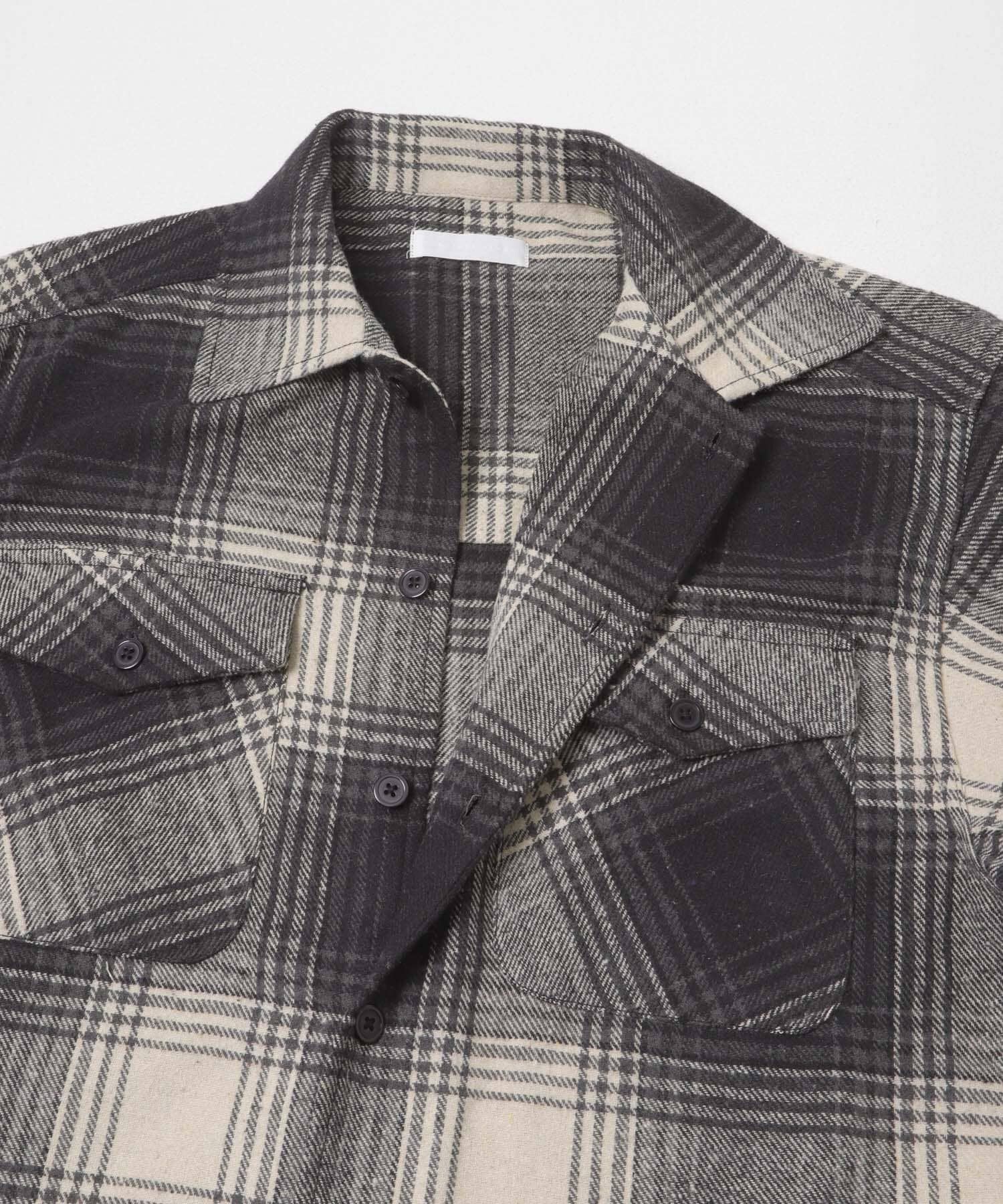 SENSE OF PLACE by URBAN RESEARCH「ブラッシュドヘビーネルチェックシャツ」|シャツ・ブラウス|