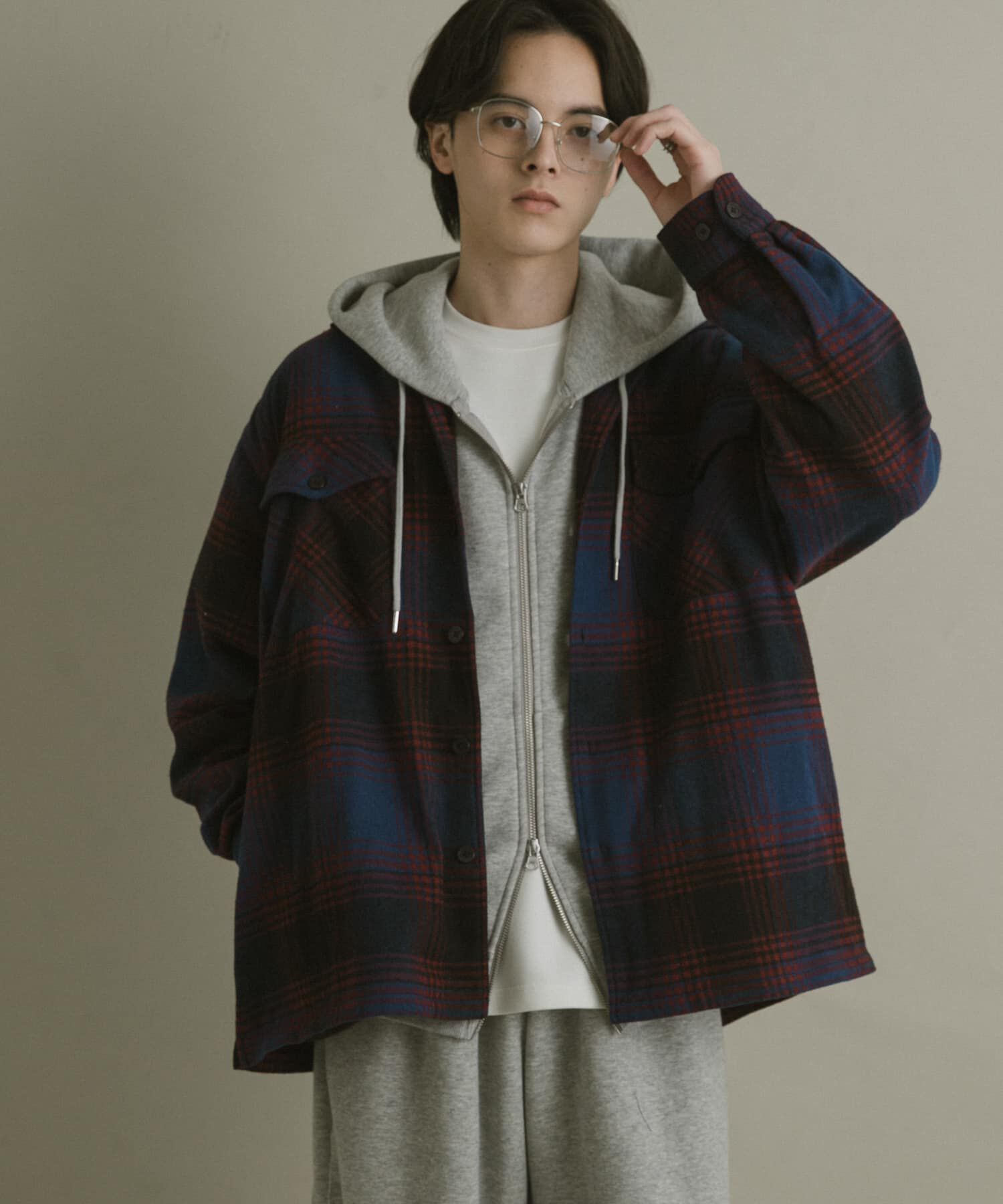 SENSE OF PLACE by URBAN RESEARCH「ブラッシュドヘビーネルチェックシャツ」|シャツ・ブラウス|