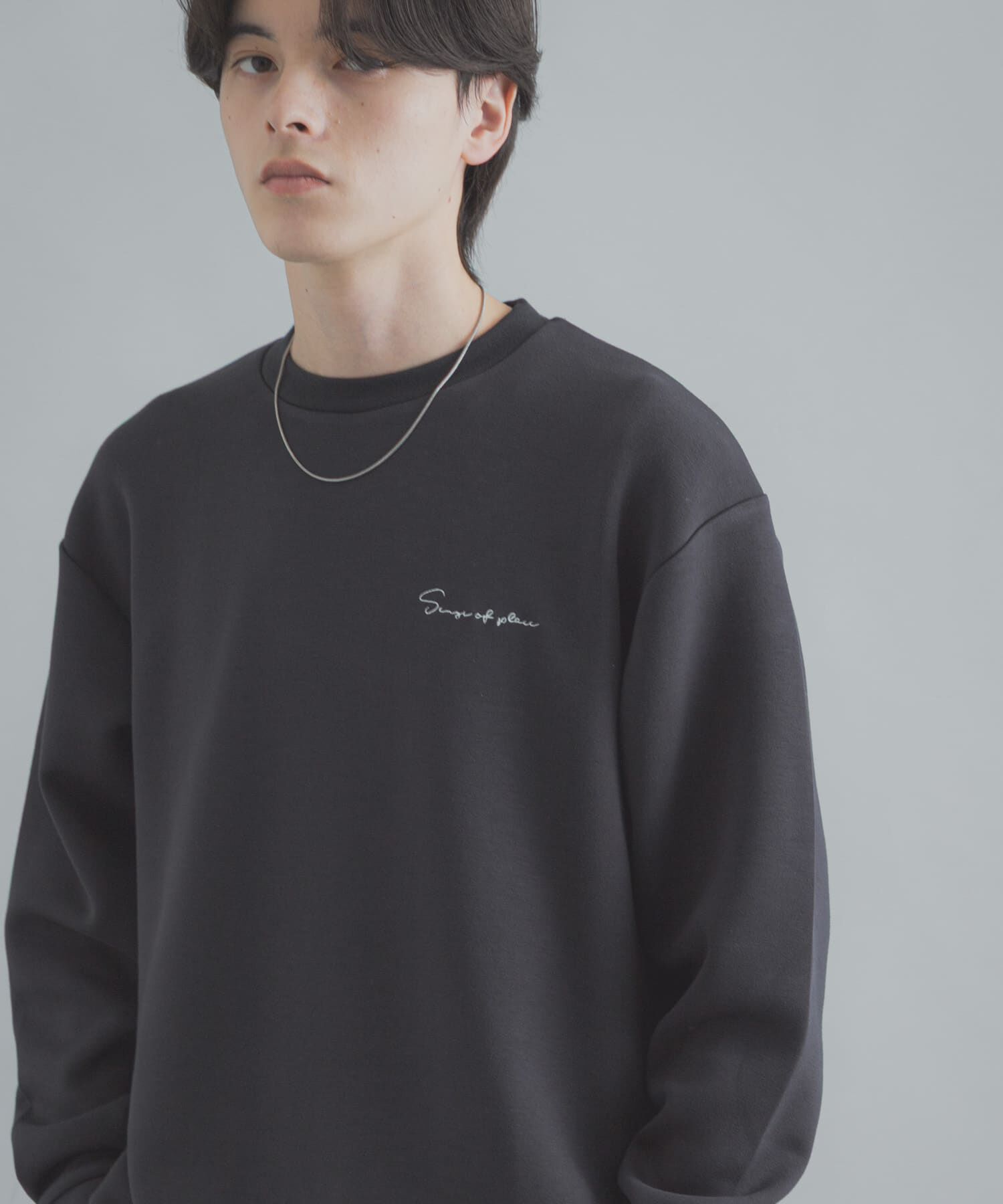 SENSE OF PLACE by URBAN RESEARCH「『一部WEB限定カラー』シシュウダンボールポンチロングスリーブTシャツ」|Tシャツ・カットソー|