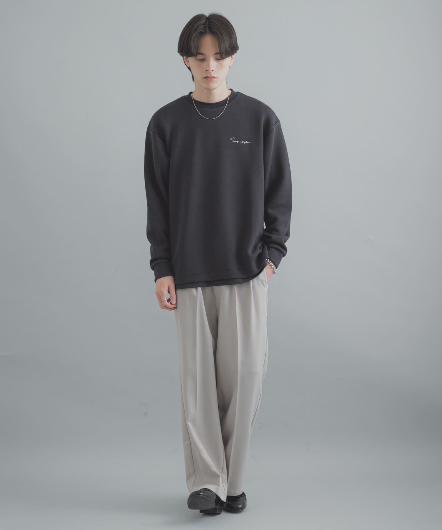 SENSE OF PLACE by URBAN RESEARCH「『一部WEB限定カラー』シシュウダンボールポンチロングスリーブTシャツ」|Tシャツ・カットソー|