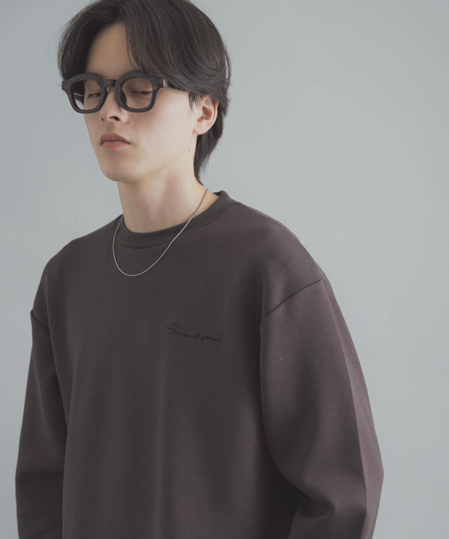 SENSE OF PLACE by URBAN RESEARCH「『一部WEB限定カラー』シシュウダンボールポンチロングスリーブTシャツ」|Tシャツ・カットソー|