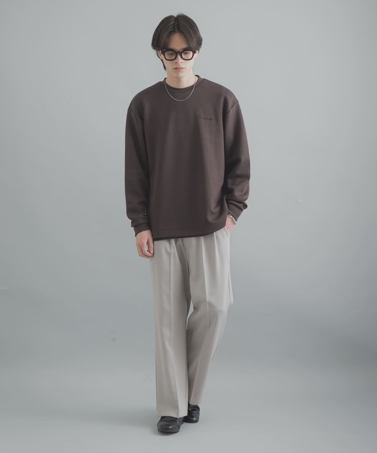 SENSE OF PLACE by URBAN RESEARCH「『一部WEB限定カラー』シシュウダンボールポンチロングスリーブTシャツ」|Tシャツ・カットソー|