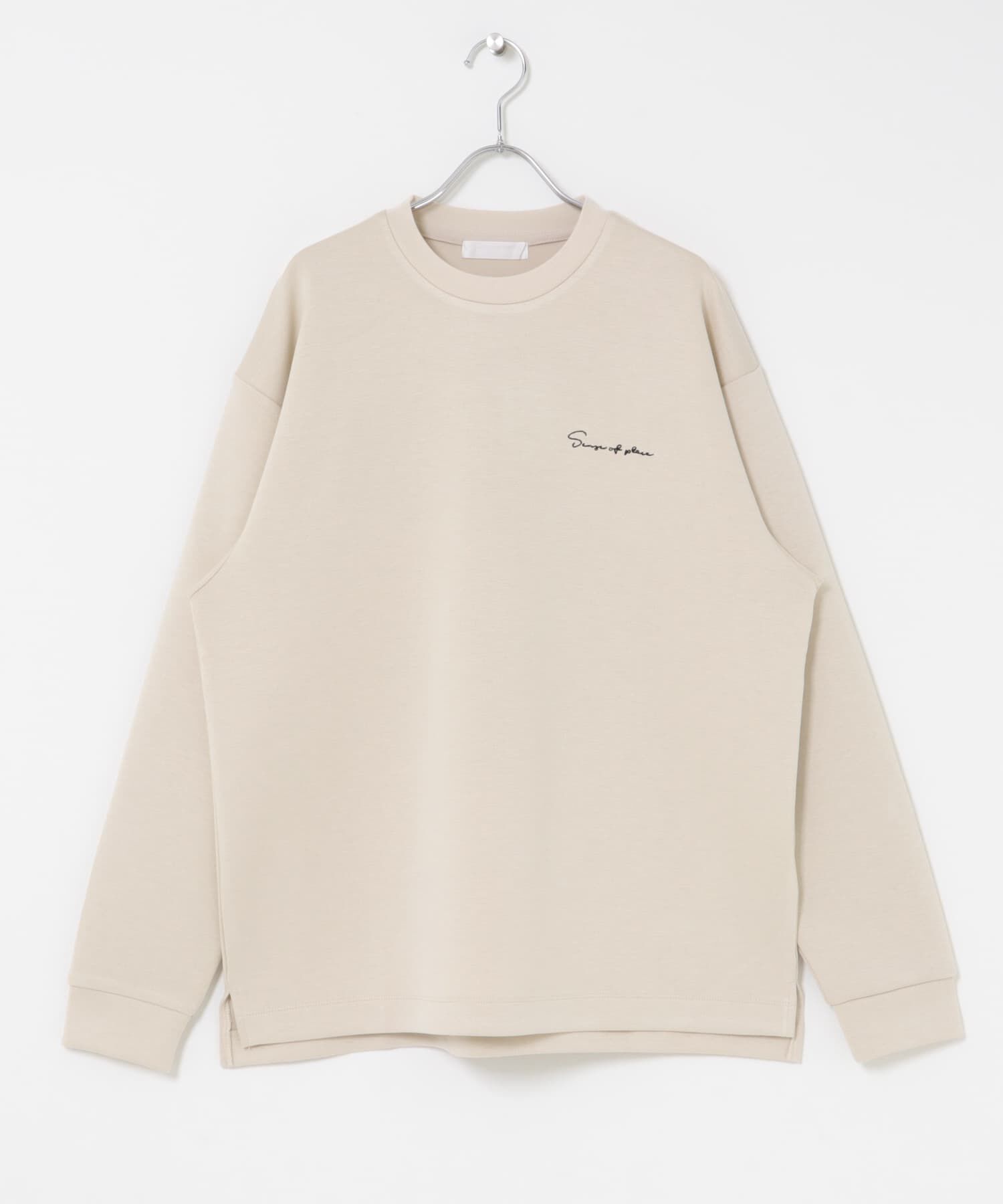 SENSE OF PLACE by URBAN RESEARCH「『一部WEB限定カラー』シシュウダンボールポンチロングスリーブTシャツ」|Tシャツ・カットソー|