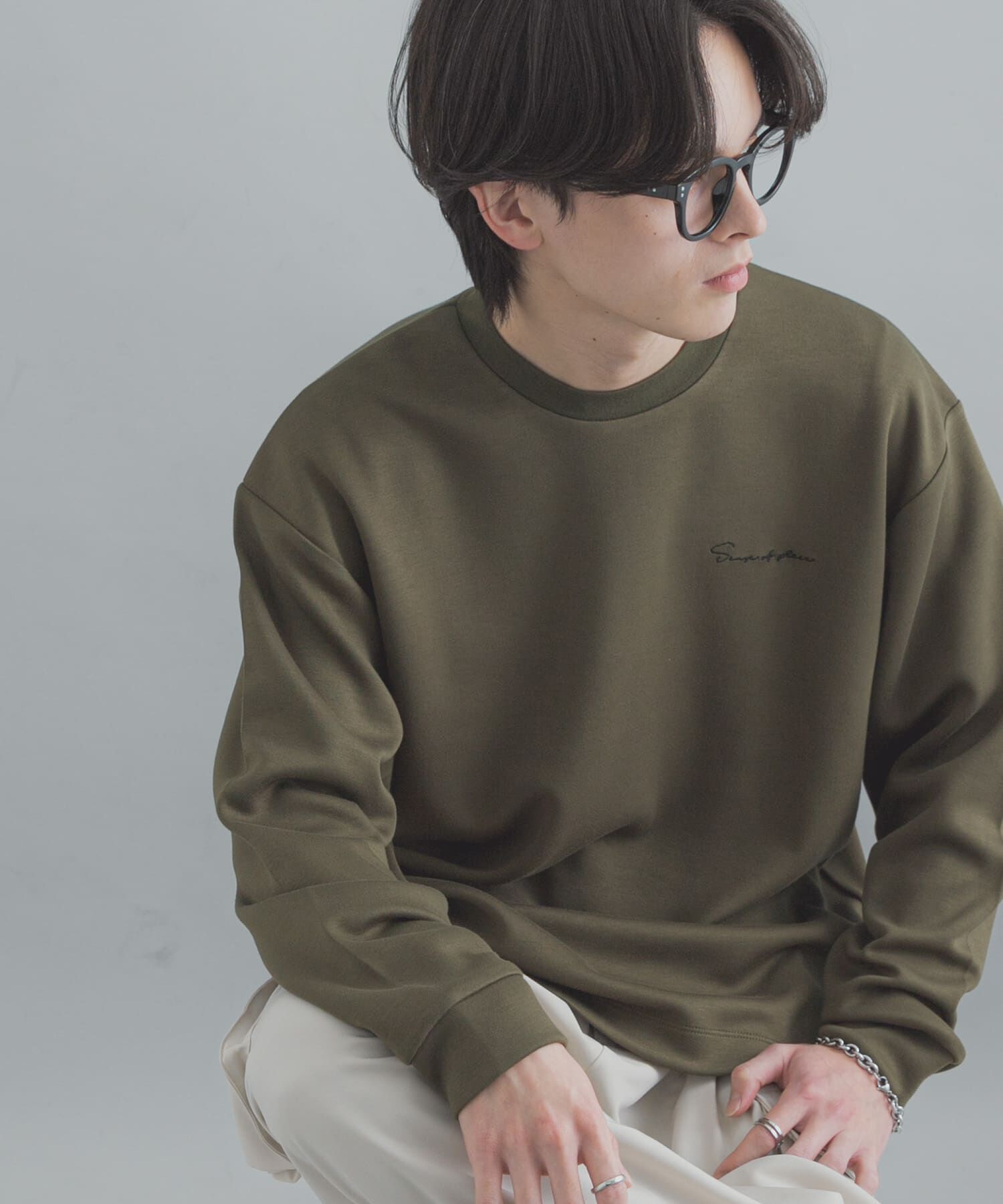 SENSE OF PLACE by URBAN RESEARCH「『一部WEB限定カラー』シシュウダンボールポンチロングスリーブTシャツ」|Tシャツ・カットソー|