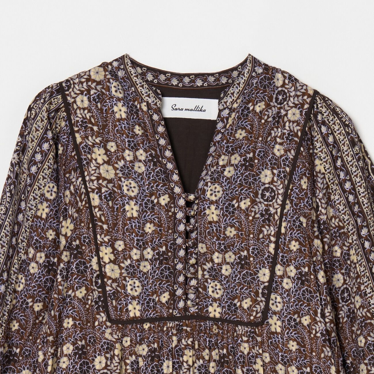  「SARA MALLIKA COTTON JACQUARD FLOWER DRESS」|ワンピース|