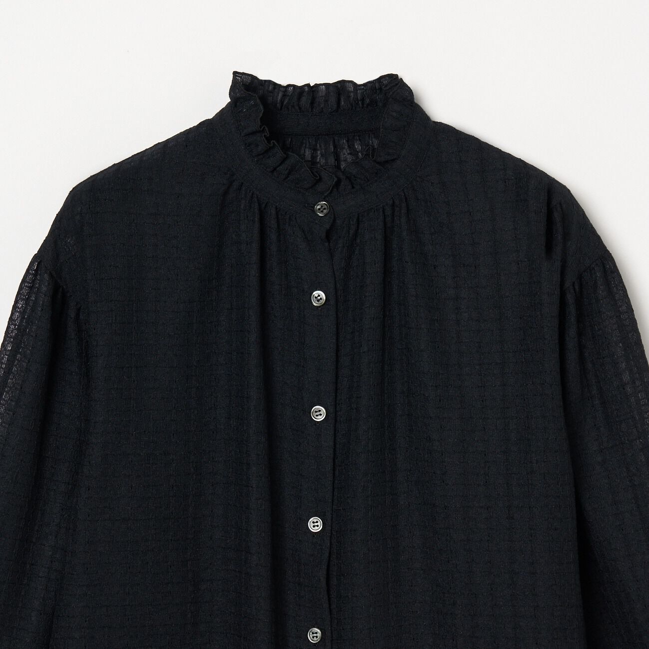 HELIOPOLE「HELIOPOLE RACE FRILL COLLAR BLOUSE」|シャツ・ブラウス|