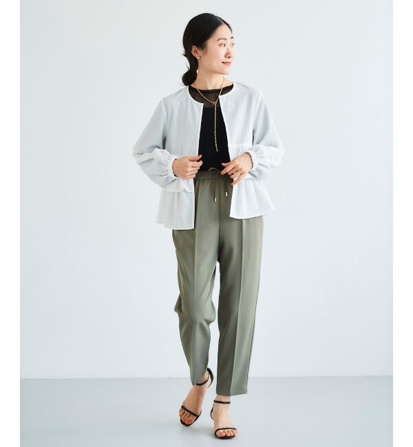 le.coeur blanc「《手洗い可能》シアーニットプルオーバー」|ニット・セーター|