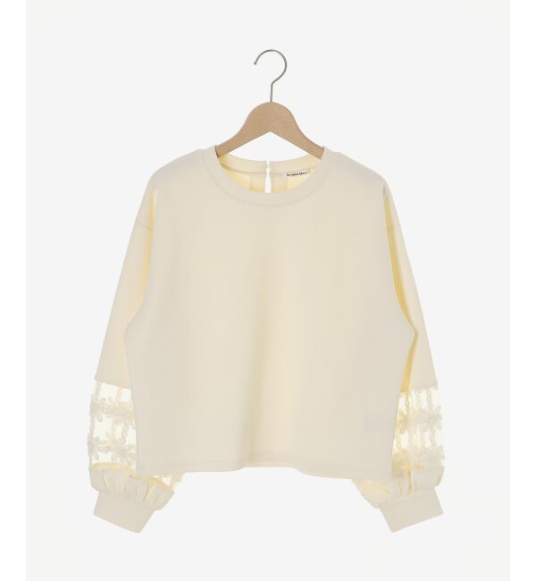  「《WEB限定アイテム》袖レースダンボールスウェット」|スウェット・ジャージ|