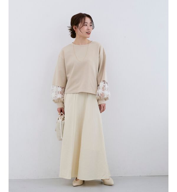  「《WEB限定アイテム》袖レースダンボールスウェット」|スウェット・ジャージ|