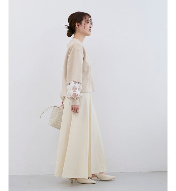  「《WEB限定アイテム》袖レースダンボールスウェット」|スウェット・ジャージ|