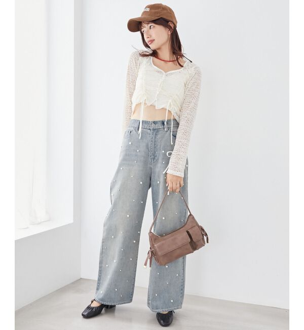 MAJESTICLEGON「レースドロストトップス」|Tシャツ・カットソー|