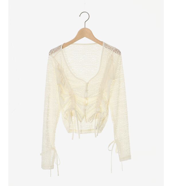 MAJESTICLEGON「レースドロストトップス」|Tシャツ・カットソー|