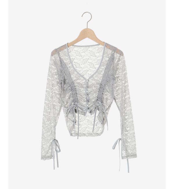 MAJESTICLEGON「レースドロストトップス」|Tシャツ・カットソー|