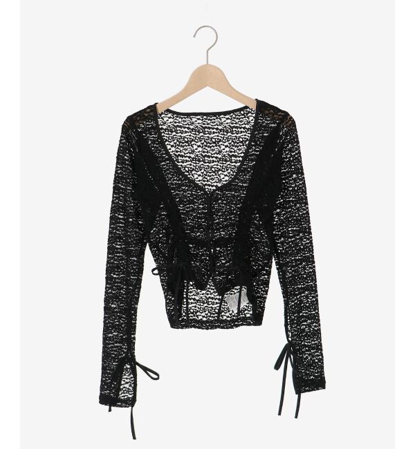 MAJESTICLEGON「レースドロストトップス」|Tシャツ・カットソー|