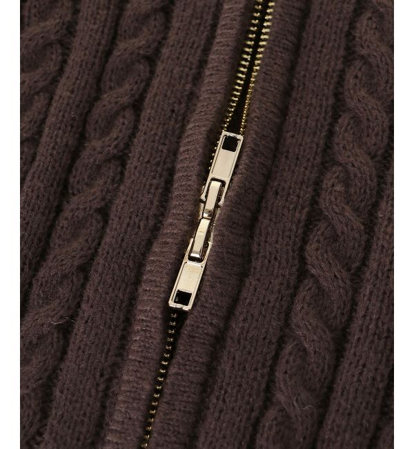 MAJESTICLEGON「ダブルジップケーブルニット」|ニット・セーター|