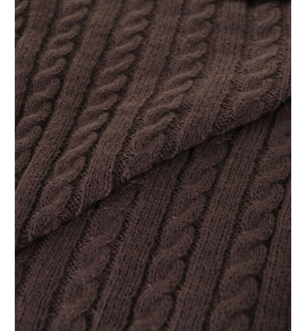 MAJESTICLEGON「ダブルジップケーブルニット」|ニット・セーター|