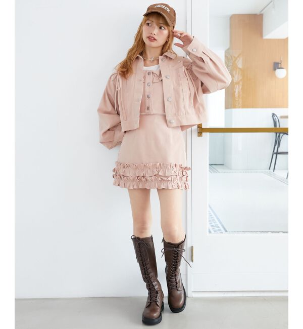 MAJESTICLEGON「マルチwayフリルデニムビスチェ」|キャミソール|