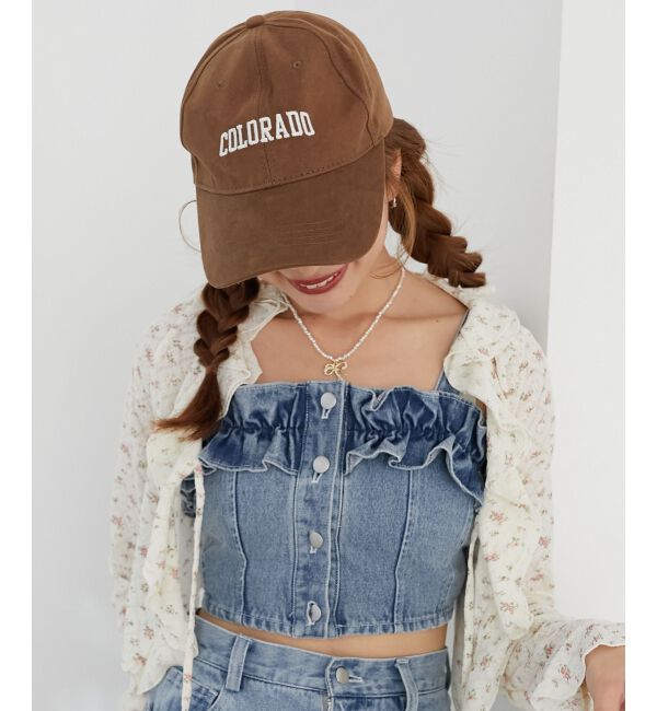 MAJESTICLEGON「マルチwayフリルデニムビスチェ」|キャミソール|