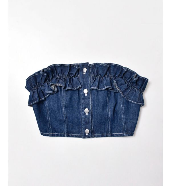 MAJESTICLEGON「マルチwayフリルデニムビスチェ」|キャミソール|