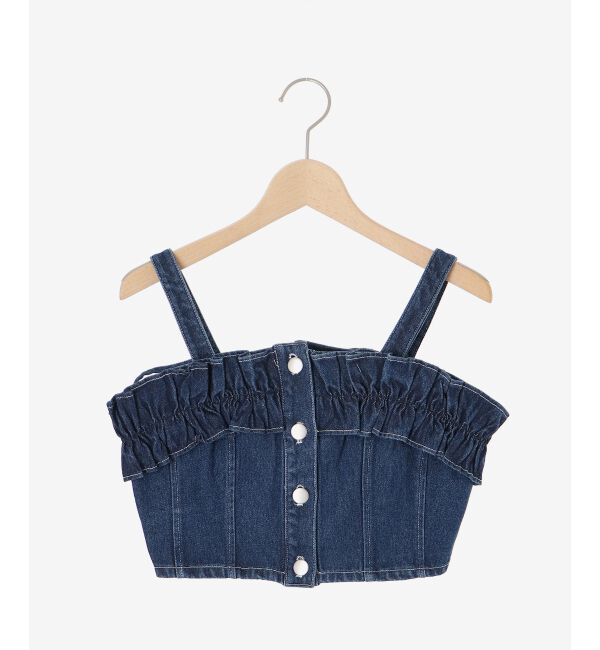 MAJESTICLEGON「マルチwayフリルデニムビスチェ」|キャミソール|