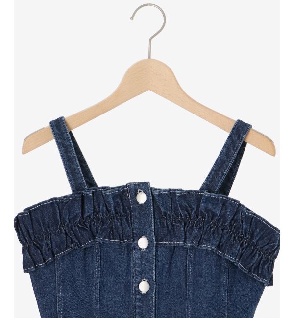 MAJESTICLEGON「マルチwayフリルデニムビスチェ」|キャミソール|