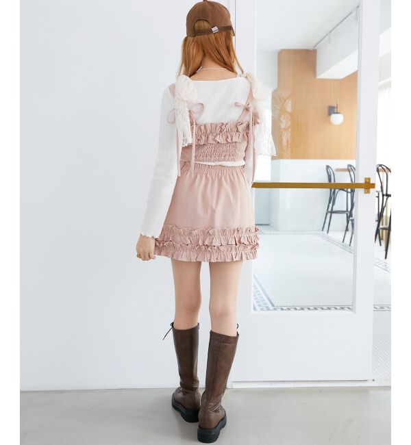 MAJESTICLEGON「マルチwayフリルデニムビスチェ」|キャミソール|