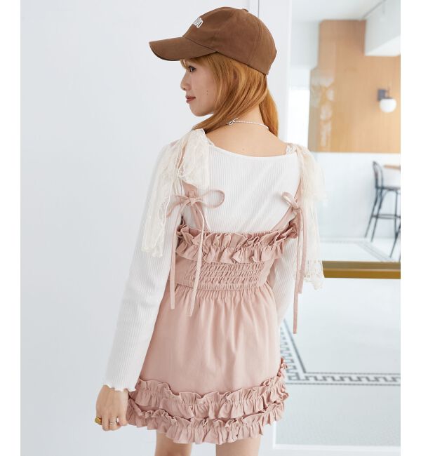 MAJESTICLEGON「マルチwayフリルデニムビスチェ」|キャミソール|