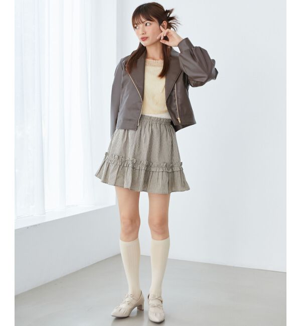 MAJESTICLEGON「レースアップメッシュニット」|ニット・セーター|