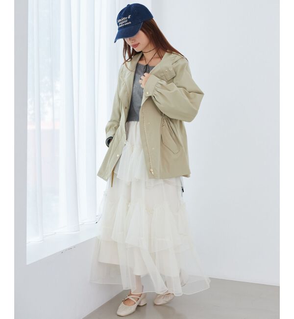 MAJESTICLEGON「レースアップメッシュニット」|ニット・セーター|