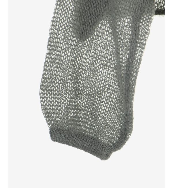 MAJESTICLEGON「レースアップメッシュニット」|ニット・セーター|