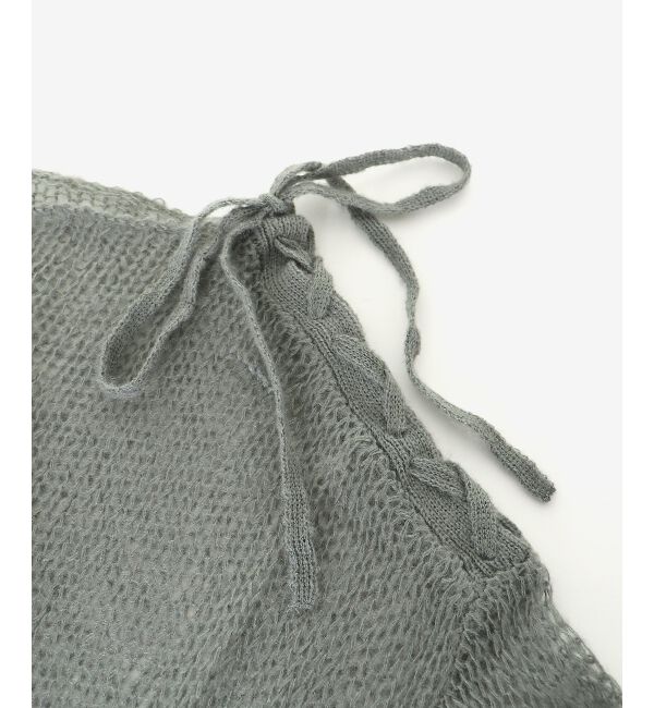 MAJESTICLEGON「レースアップメッシュニット」|ニット・セーター|