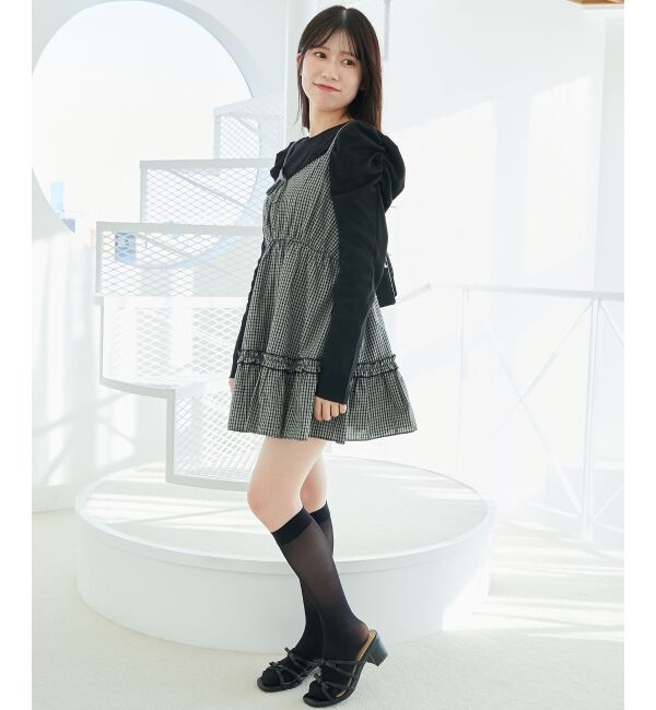 MAJESTICLEGON「クルーネックパワショルリブトップス」|Tシャツ・カットソー|