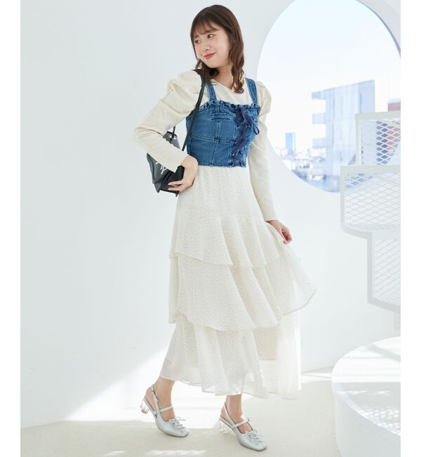 MAJESTICLEGON「クルーネックパワショルリブトップス」|Tシャツ・カットソー|