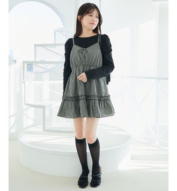 MAJESTICLEGON「クルーネックパワショルリブトップス」|Tシャツ・カットソー|