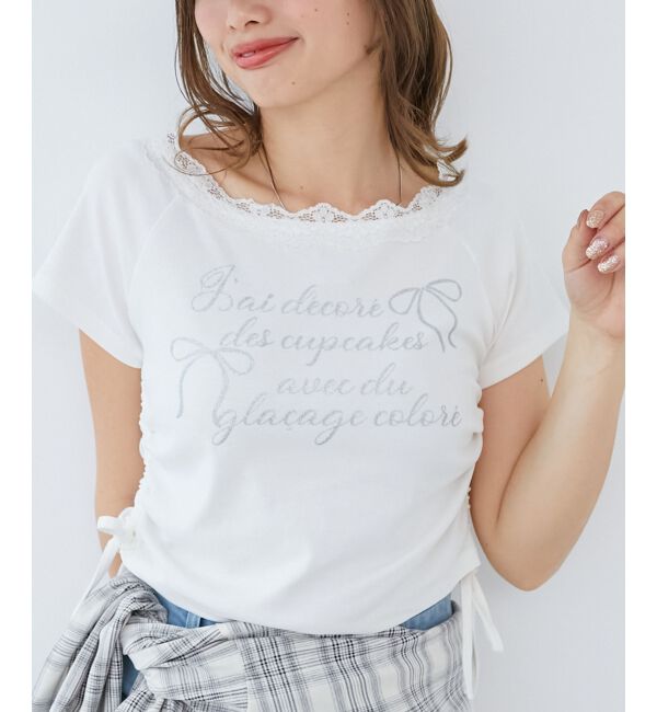  「サイドドロストロゴTシャツ」|Tシャツ・カットソー|