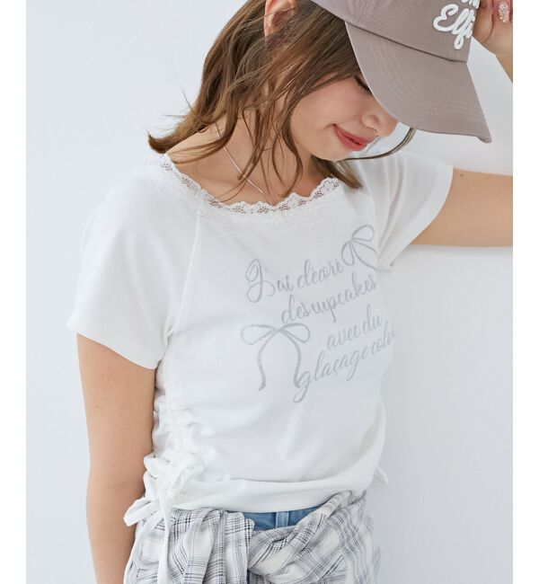  「サイドドロストロゴTシャツ」|Tシャツ・カットソー|