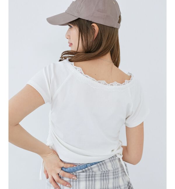  「サイドドロストロゴTシャツ」|Tシャツ・カットソー|