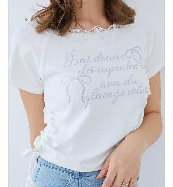  「サイドドロストロゴTシャツ」|Tシャツ・カットソー|