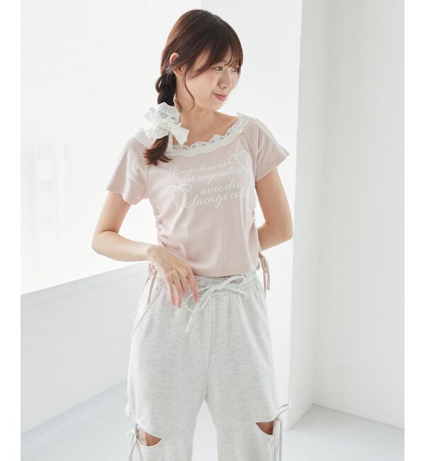  「サイドドロストロゴTシャツ」|Tシャツ・カットソー|