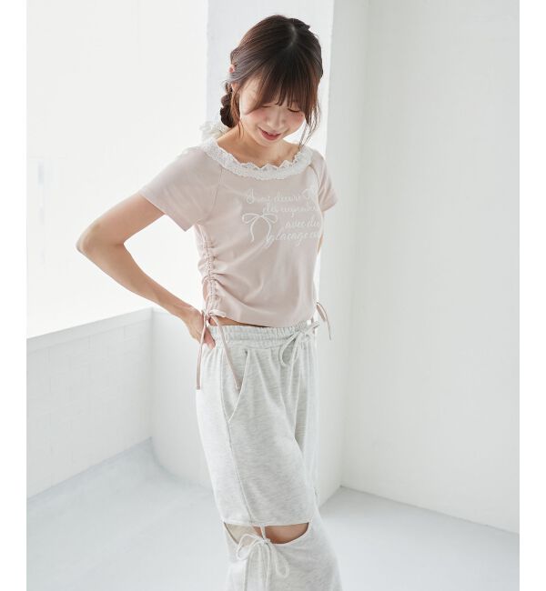  「サイドドロストロゴTシャツ」|Tシャツ・カットソー|