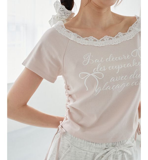  「サイドドロストロゴTシャツ」|Tシャツ・カットソー|