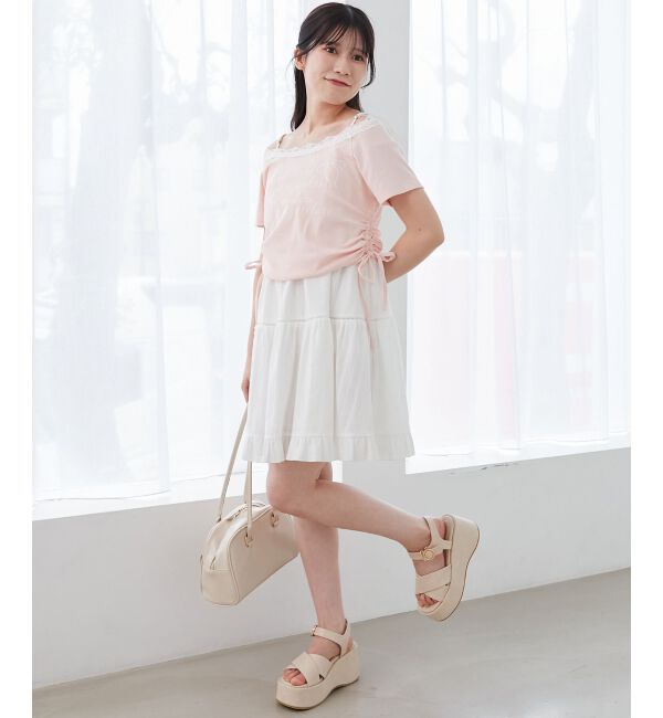  「サイドドロストロゴTシャツ」|Tシャツ・カットソー|