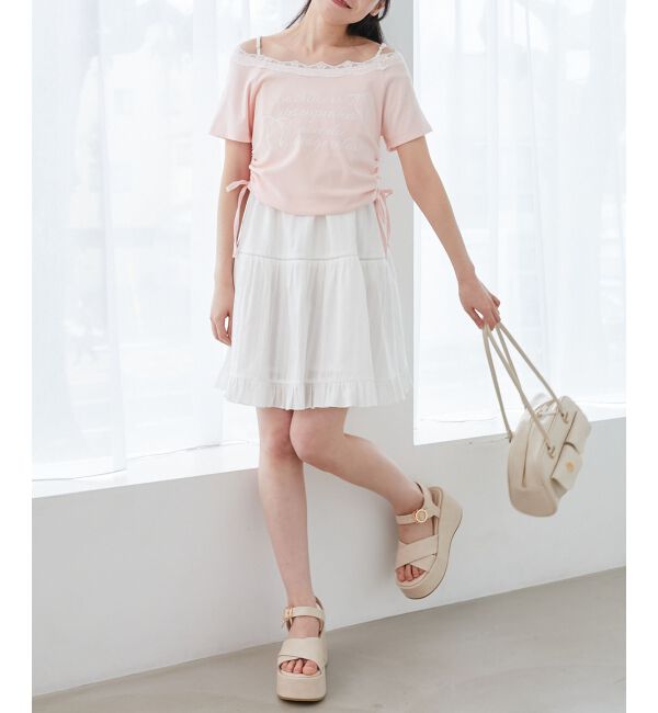  「サイドドロストロゴTシャツ」|Tシャツ・カットソー|