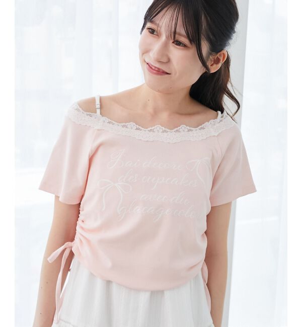  「サイドドロストロゴTシャツ」|Tシャツ・カットソー|